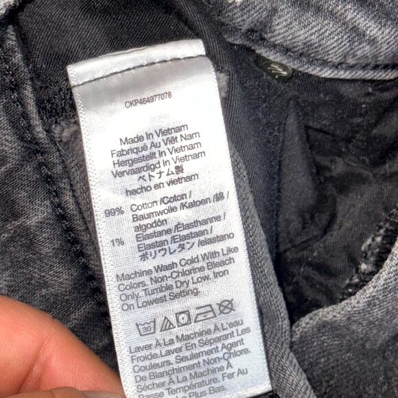 Madewell The Perfect Vintage Jeans Women's 29 Black Denim Dark Wash High Rise - Picture 6 of 9